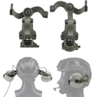 Навушники Активні тактичні Earmor M31 + Premium кріплення на шолом FAST, TOR-D, ACH MICH (125994) - зображення 12