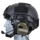 Навушники Активні для стрільби з мікрофоном на шолом Earmor M32H Олива + Premium кріплення (15025kr) - зображення 8