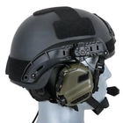 Навушники Активні для стрільби з мікрофоном на шолом Earmor M32H Олива + Premium кріплення (15025kr) - зображення 9