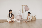 Колиска Smoby Toys Baby Nurse з балдахіном Сіро-рожева (220373) (3032162203736) - зображення 6