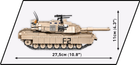 Klocki konstrukcyjne Cobi Czołg M1A2 Abrams 975 elementów (COBI-2622) - obraz 9