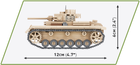 Klocki konstrukcyjne Cobi II Wojna Światowa Czołg Panzer III 292 elementy (COBI-2712) - obraz 6