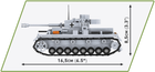 Klocki konstrukcyjne Cobi II Wojna Światowa Czołg Panzer IV 390 elementów (COBI-2714) - obraz 6