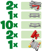 Zestaw klocków LEGO DUPLO Tory kolejowe 23 elementy (10882) - obraz 5