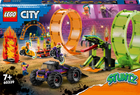 Zestaw klocków LEGO City Stuntz Kaskaderska arena z dwoma pętlami 598 elementów (60339) - obraz 1