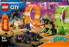 Конструктор LEGO City Stuntz Подвійна петля каскадерської арени 598 деталей (60339)