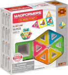 Klocki magnetyczne Magformers Neon XL 14 elementów (706005) (8809465534240)