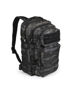 Рюкзак тактичний Mil-Tec 20Л Чорний камуфляж US ASSAULT PACK SM DARK CAMO (14002080-20) - изображение 1