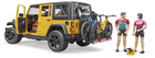 Набір Bruder джип Jeep Rubicon з фігуркою велосипедиста на гірському байці (02543) - зображення 5