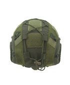 Чохол на шолом KOMBAT Tactical Fast Helmet COVER Uni оливковий (kb-tfhc-olgr) - зображення 3