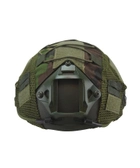 Чохол на шолом/кавер KOMBAT UK Tactical Fast Helmet COVER Uni зелений хакі (kb-tfhc-dpm) - изображение 3
