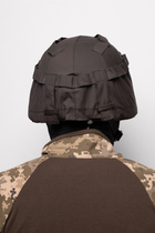 Кавер на каску МИЧ с креплением для очков шлем маскировочный чехол на каску Mich армейская Олива - изображение 3
