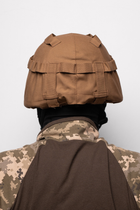 Кавер на каску МИЧ с креплением для очков шлем маскировочный чехол на каску Mich армейская Кайот - изображение 3