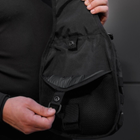 Тактическая сумка однолямочная с системой молле Черная - изображение 6