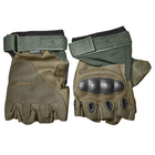 Перчатки без пальцев тактические Combat (р.M), олива - изображение 1