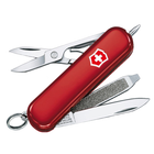 Ніж складаний, мультитул Victorinox Signature Lite + LED (58мм, 7 функцій), червоний 0.6226