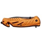 Нож складной Skif Plus Horse (длина: 210мм, лезвие: 85мм, черное), оранжевый - изображение 4