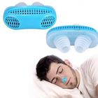Антихрап SNORE CEASING Блакитний Кліпса від хропіння для носа покращення сну ефективно пом'якшує астму - зображення 6
