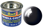 Фарба чорна глянсова black gloss 14ml Revell (32107) - зображення 1