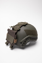 Подсумок противовес (карман) для аксессуаров на кавер для баллистического шлема Fast Mandrake Олива - изображение 1