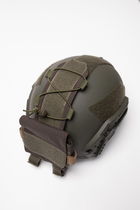 Подсумок противовес (карман) для аксессуаров на кавер для баллистического шлема Fast Mandrake Олива - изображение 3