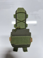 Подсумок противовес (карман) для аксессуаров на кавер для баллистического шлема Fast Mandrake Олива - изображение 5
