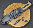Нескладной тактический нож Tactic туристический охотничий армейский нож с чехлом, огниво и точилка (4048C) - изображение 7
