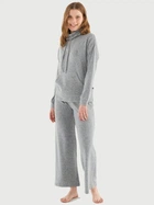 Пижама (кофта + штаны) женская больших размеров U.S. Polo Assn 16818 XL Grey Melange (8680557381122)