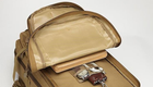 Тактичний похідний рюкзак Military військовий водовідштовхуючий рюкзак 25 л 45х24х22 см Койот - зображення 10