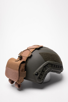 Подсумок противовес для аксессуаров на кавер для баллистического шлема Fast Койот - изображение 3