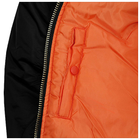Куртка Бомбер летная US BASIC MA1 FLIGHT JACKET Черная 2XL - изображение 11