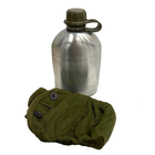 Алюминиевая армейская фляга для воды 1л в чехле фляга тактическая для военнослужащих - изображение 4