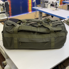 Тактическая сумка-баул 90 л Олива Оксфорд 600 D влагозащитный MELGO - изображение 3