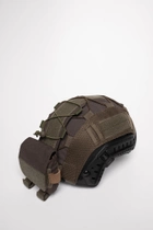 Комплект кавер (чехол) для шлема Fast и подсумок карман (противовес) для аксессуаров на кавер, Олива - изображение 5
