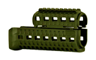 Цевье DLG Tactical (DLG-133) для АК-47/74 c 1-ой планкой Picatinny + слоты M-LOK (полимер) олива - изображение 1
