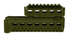Цевье DLG Tactical (DLG-133) для АК-47/74 c 1-ой планкой Picatinny + слоты M-LOK (полимер) олива - изображение 5