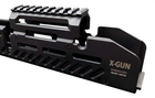 Тактична цівка X-GUN Handguard для АК-47/74/АКМ (алюміній) чорна - зображення 3