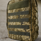 Тактичний Штурмовий Рюкзак (Сумісний із Гідратором) Лямки MOLLE Рюкзак для ЗСУ Cordura 1000D Піксель - зображення 8