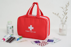 Органайзер-сумка для лекарств "STANDART MAXI". Размер 24х17х8 см. Красная - изображение 2
