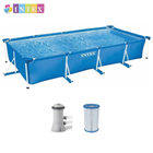 Прямоугольный каркасный бассейн Intex 28274 NP + Фильтр-насос. Размером 450x220x84см, объём 7127л, от 6 лет