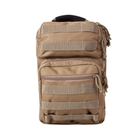 Рюкзак тактический однолямковый Kombat UK Mini Molle Recon Shoulder Bag (10 л) койот - изображение 2