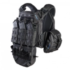 Набор индивидуальной защиты: шлем каска FAST NIJ IIIА Черная M-L + плитоноска Warmor Gen.3 c полным набором подсумков + комплект облегченных керамических плит 6 кл. ДСТУ - изображение 6
