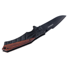 Нож раскладной 120мм (рукоятка комбинированная, металл-дерево) SIGMA (4375801) - изображение 4