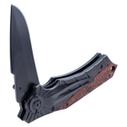 Нож раскладной 120мм (рукоятка комбинированная, металл-дерево) SIGMA (4375801) - изображение 6