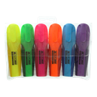 Набір із 6 текст-маркерів Buromax NEON 2-4 мм із гумовими вставками (BM.8904-94)