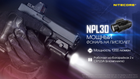 Ліхтар пістолетний Nitecore NPL30 (Cree XP G2 S3 385 люмен 1 режим 1хCR123A) - зображення 6
