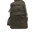 Тактический рюкзак на одно плечо TL-57405 оливковый - изображение 3