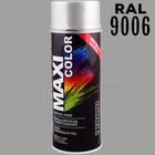 Краска универсальная | Maxi Color | Аэрозоль 400 мл — RAL 9006 Алюминиево-белый