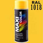 Фарба універсальна | Maxi Color | Аерозоль 400 мл | RAL 1018 Цинковий жовтий
