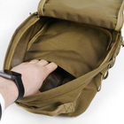 Універсальний тактичний рюкзак 10 літрів, військовий штурмовий рюкзак із щільної тактичної тканини Kiborg Койот - зображення 6